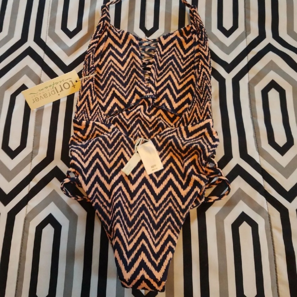 Tori Praver one piece swimsuit NWT